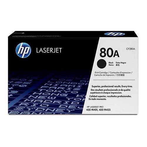 HP 80A (CF280A) ORJ�NAL S�YAH TONER 2700 Sayfa