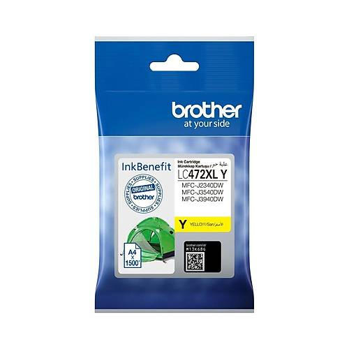 Brother LC472XLY Sar� Orijinal M�rekkep Kartu� - 1.500 Sayfa