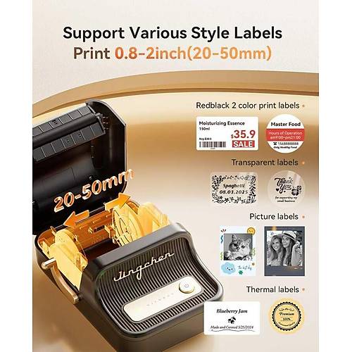 Niimbot B21 PRO Siyah Termal Etiket Yaz�c� (300 DPI)
