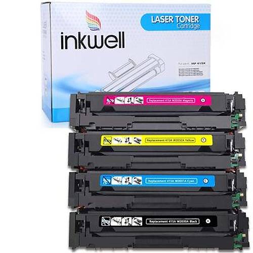 HP 415X Y�ksek Kapasiteli Muadil Toner Seti �ipli - 6.000 Sayfa