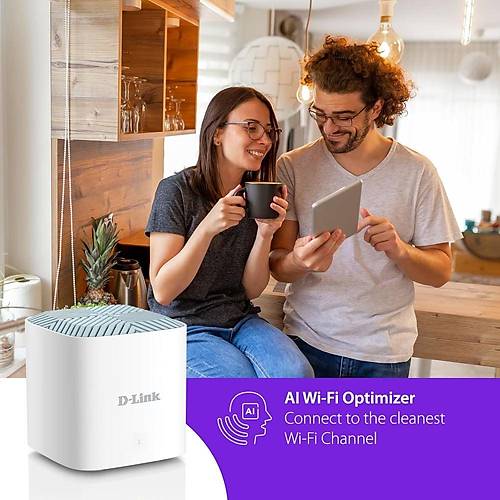 D-Link M18 EAGLE PRO AI AX1800 Wi-Fi 6 Dual Band Smart Mesh Router