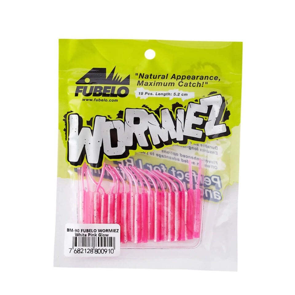 Fubelo Wormiez 5.2 Cm LRF Silikon Yem - WHITE PINK GLOW