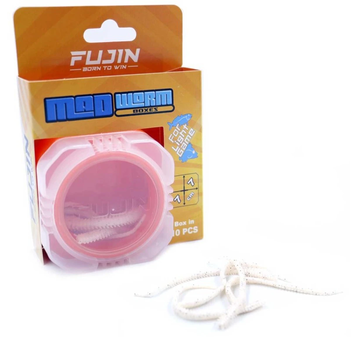 Fujin Mad Worm 9 cm LRF Silikon Yem - White Glow