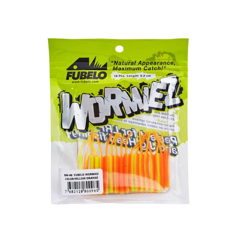 Fubelo Wormiez 5.2 Cm LRF Silikon Yem - Yellow Orange