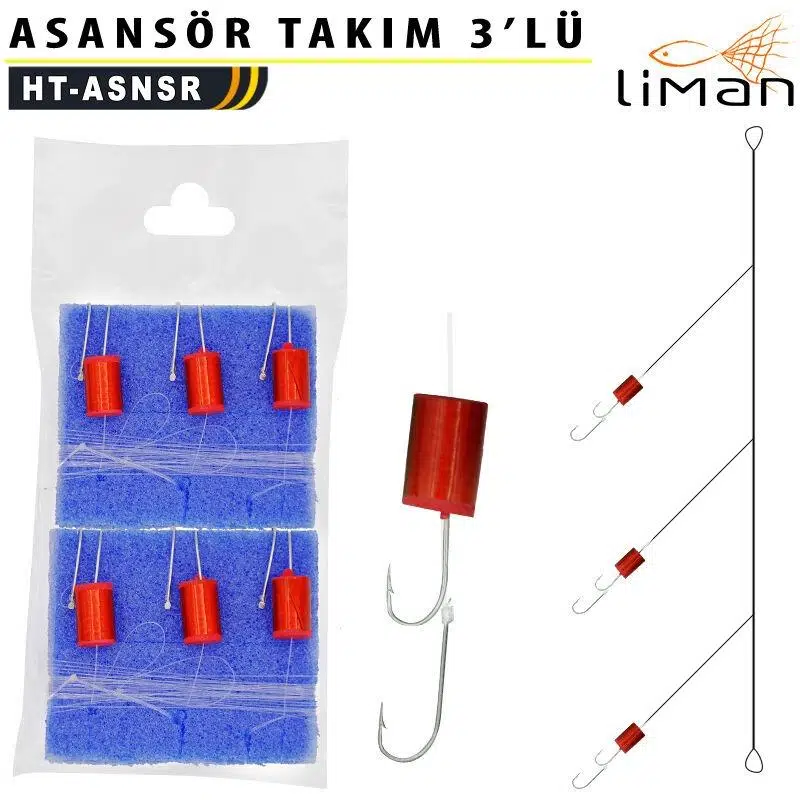 Çinekop Sarıkanat Lüfer İçin Tekneden Asansör Takım 3`lü - 2 Takım
