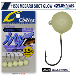 Cultiva Mebaru Shot Glow Lrf Jighead - 5pcs