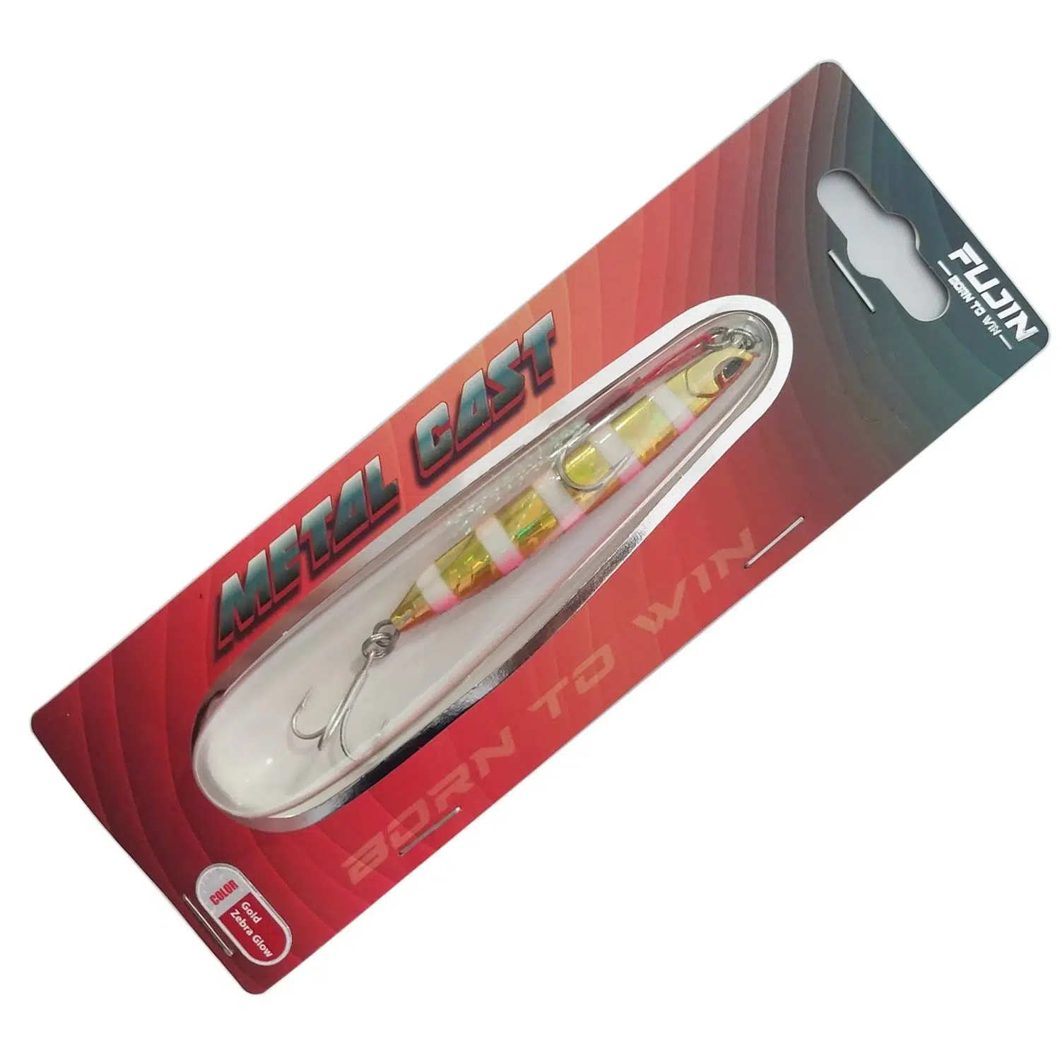 Fujin Metal Cast 60 gr Shore Jig Metal Yem - MT20 Gold Pink Zebra Glow