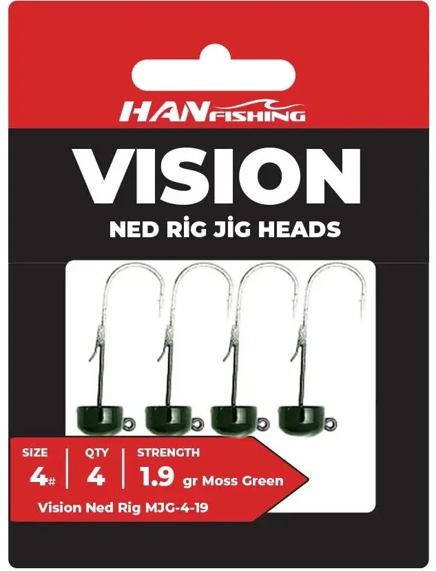 Hanfish Vision Ned Rig Green Jighead