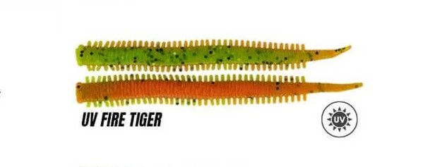 Fujin Yummy Sandworm 7 cm LRF Silikon Yem - UV Fire Tiger