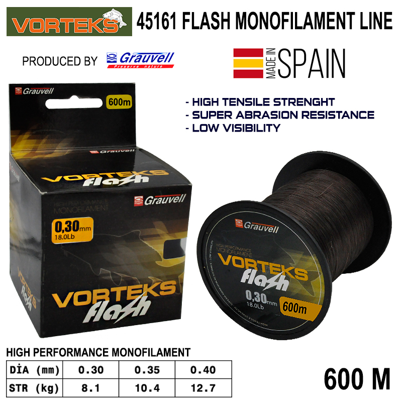 Vorteks Flash 600 mt Sazan Misinası 0,30mm