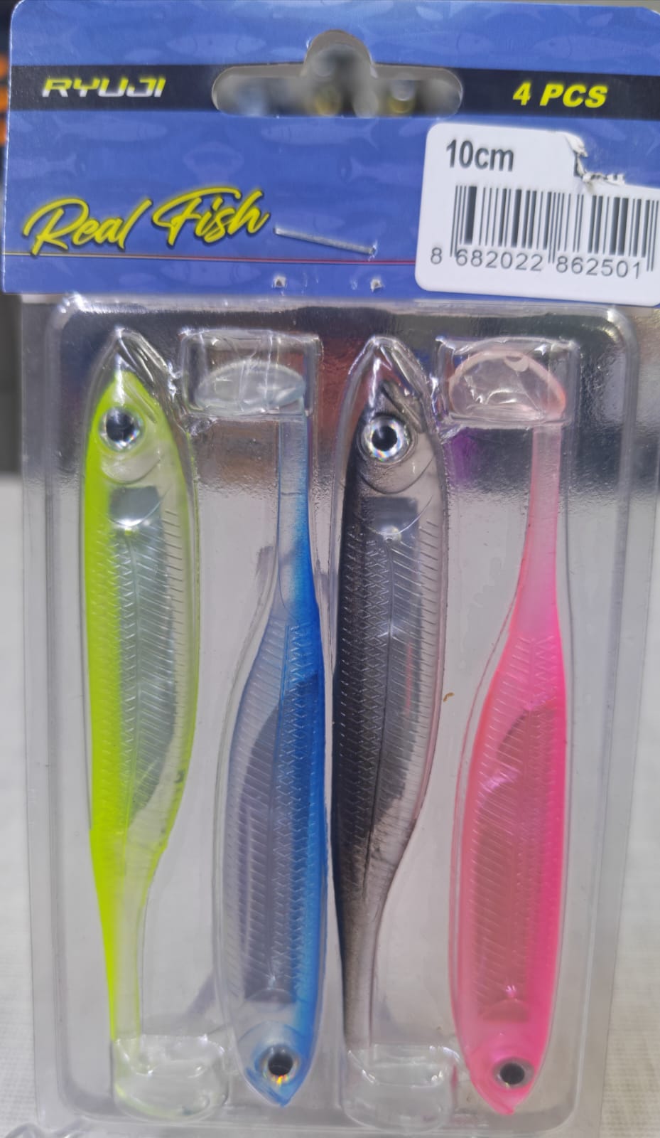 RYUJI REAL FISH 10CM, 4PCS - Mix Paket