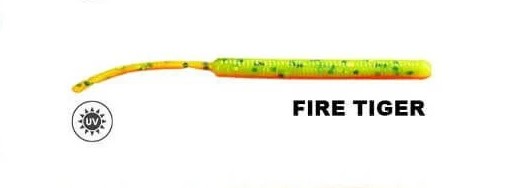 Fujin Baby Worm 5.2 Cm LRF Silikon Yem - UV Fire Tiger