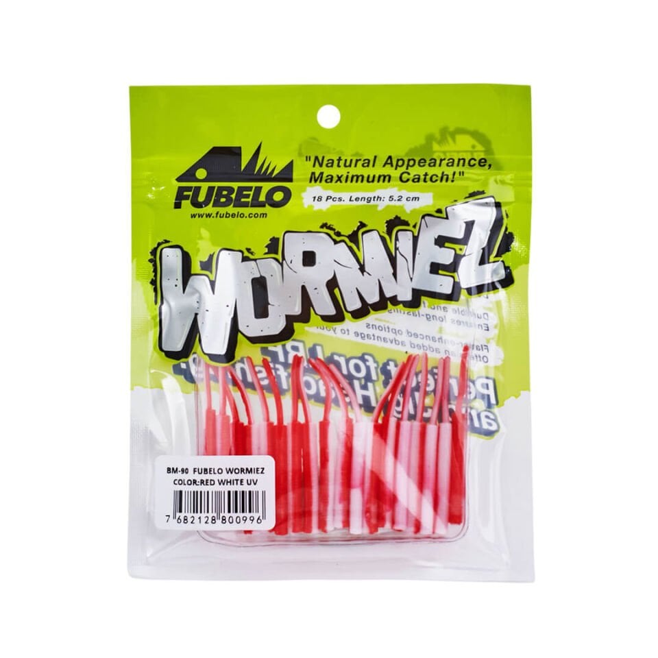 Fubelo Wormiez 5.2 Cm LRF Silikon Yem - Red White UV