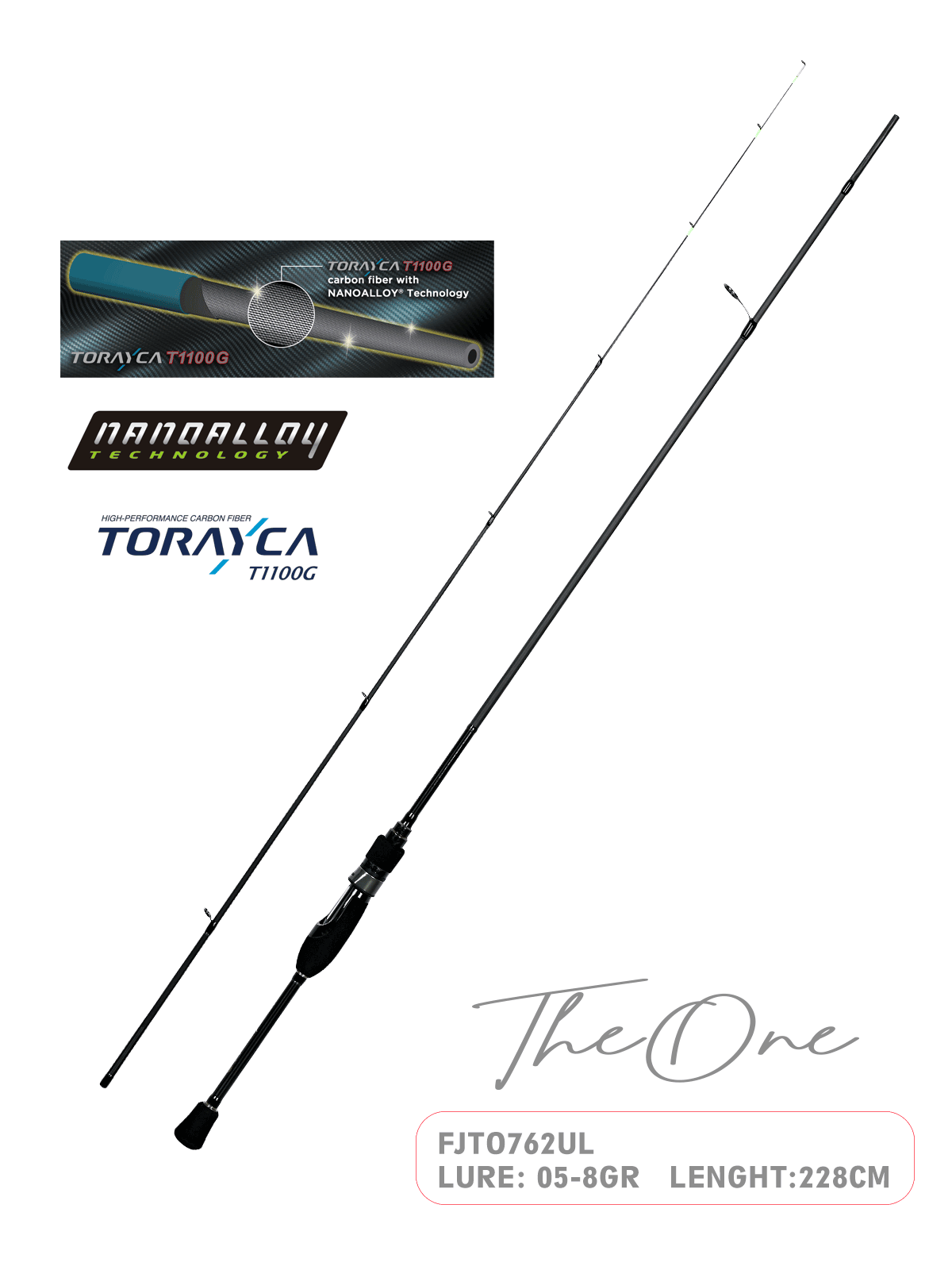 Fujin TheOne 228cm 05-8gr LRF Kamışı 762UL