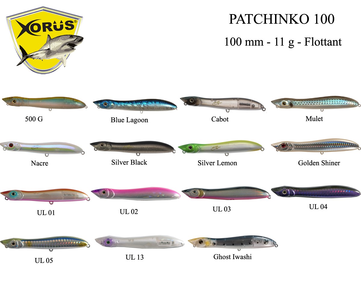 Xorus Patchinko 100 mm 11 gr Su Üstü Maket Balık