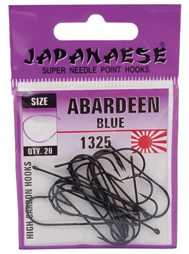 Japanese Abardeen Lüfer Olta İğnesi Uzun Saplı Delikli - 20pcs
