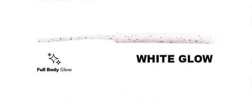 Fujin Baby Worm 5.2 Cm LRF Silikon Yem UV - Pearly White Glow