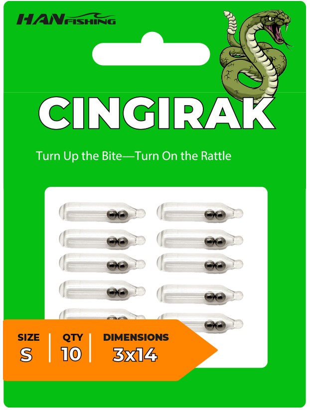Hanfish Çıngırak Silikon Ses Tüpü - M 3X14 mm