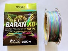 Baran İpek İp 8X 300mt Multi Color 0.22mm