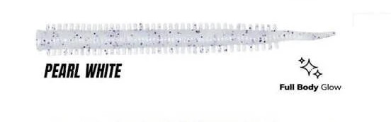 Fujin Yummy Sandworm 7 cm LRF Silikon Yem - Pearl White Glow