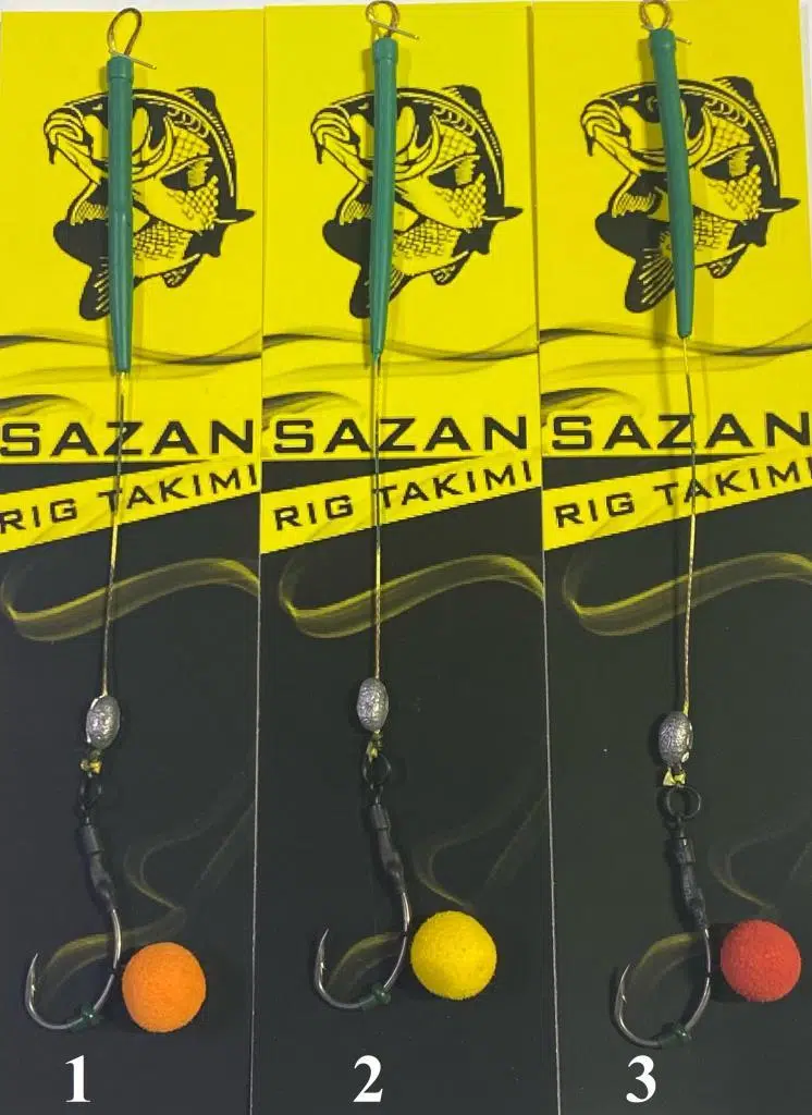 Hazır Yüzen Sazan Rig Takımı Yuvarlak Yüzen Pop-Up Vidalı