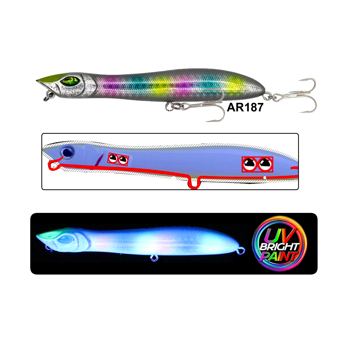 Croax Zigzag 106Mm 11Gr Su Üstü Maket Balık - AR187
