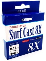 Kendo Surf Cast 8X Fighting 300 mt Örgü İp ( ICE BLUE) 0,17mm