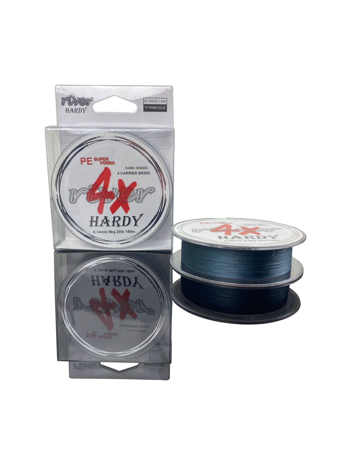 RIVER HARDY 150M DARK GREEN 0.12mm