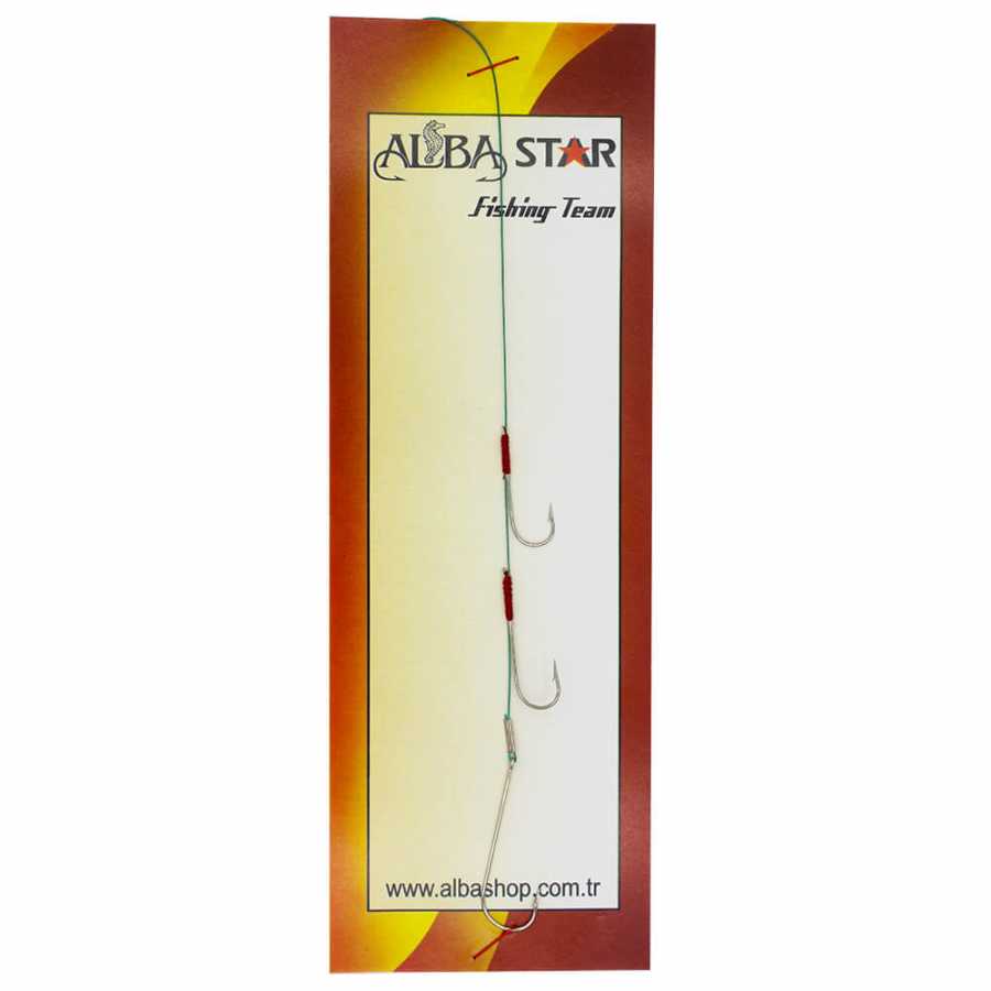 AlbaStar 3 Iğneli Çelik Telli Uzun Olta Lüfer Takımı