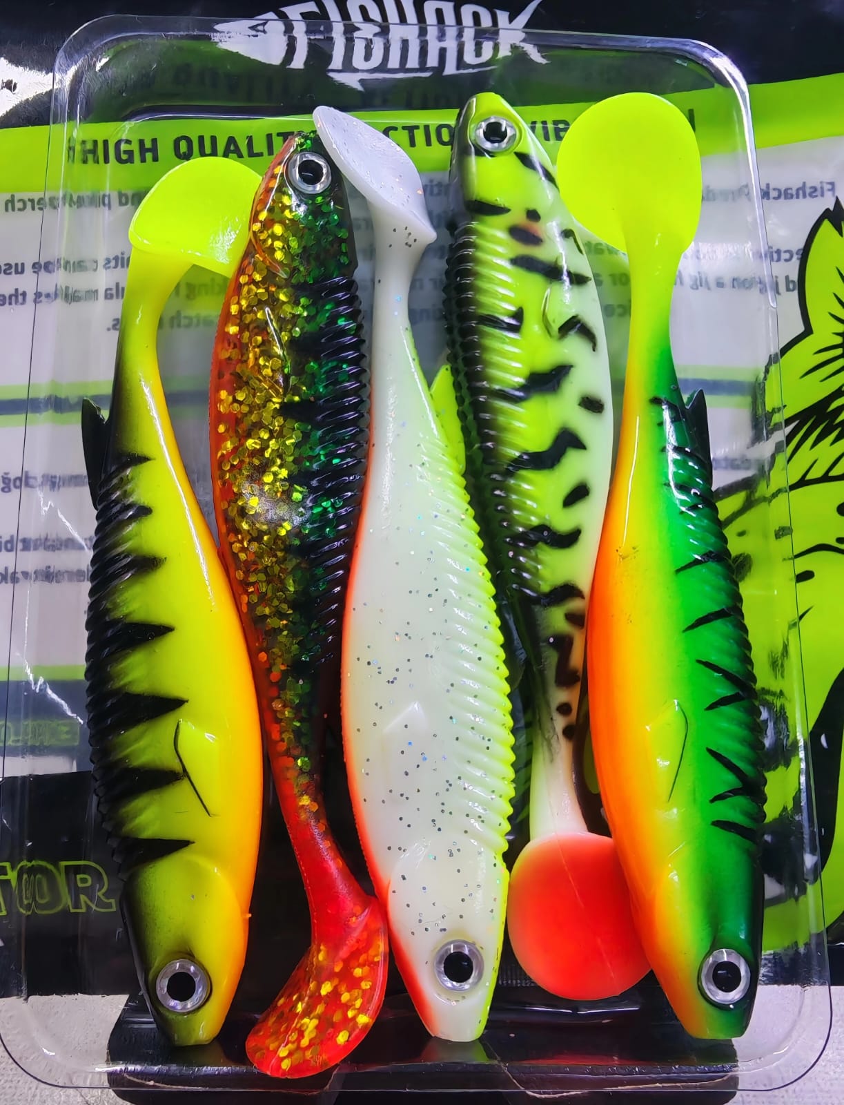 Fishack PredatorX - Silikon Balık 100mm 5 pcs - Mix Paket