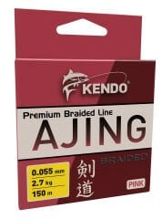 Kendo Ajing Premium Braided Line Pink 150m Örgü İp  0.065mm