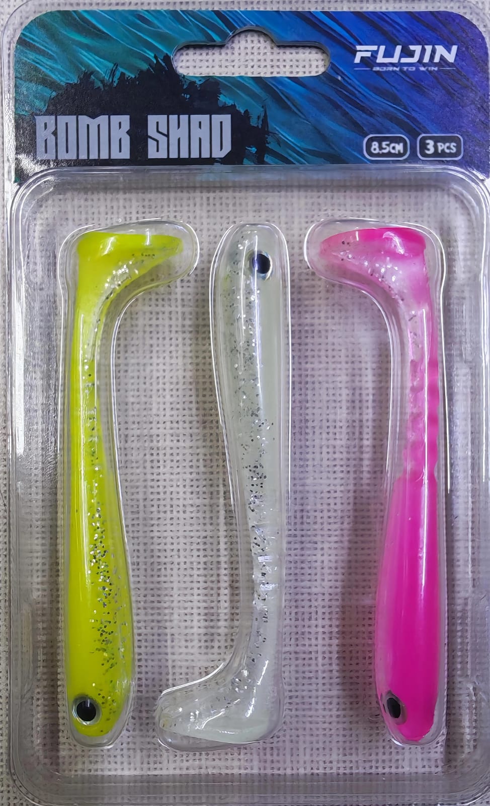 Fujin Bomb Shad 8.5 Cm Silikon Yem - Mix Paket