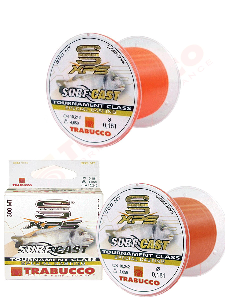 Trabucco S-Force XPS Surf Cast 300mt Surf Olta Misinası 0,40mm