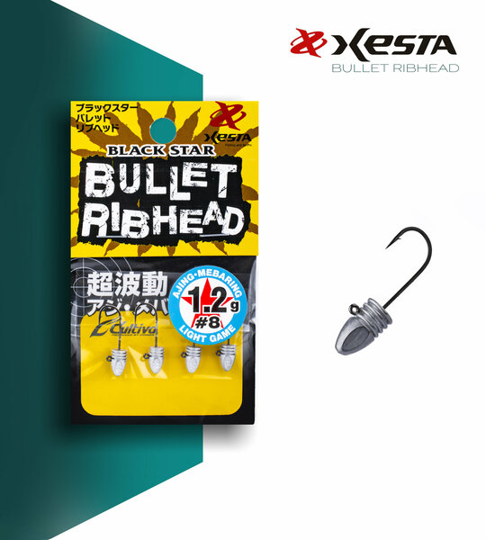 XESTA BULLET RIBHEAD JIG HEAD - #8 4PCS