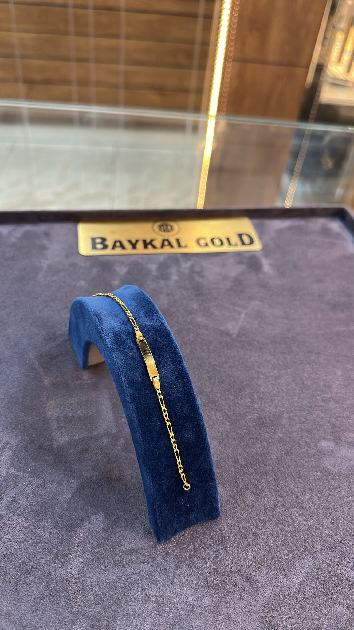 14 Ayar Çocuk Bilekliği 1.12 Gr. (İsim Veya Tarih Yazılabilir )