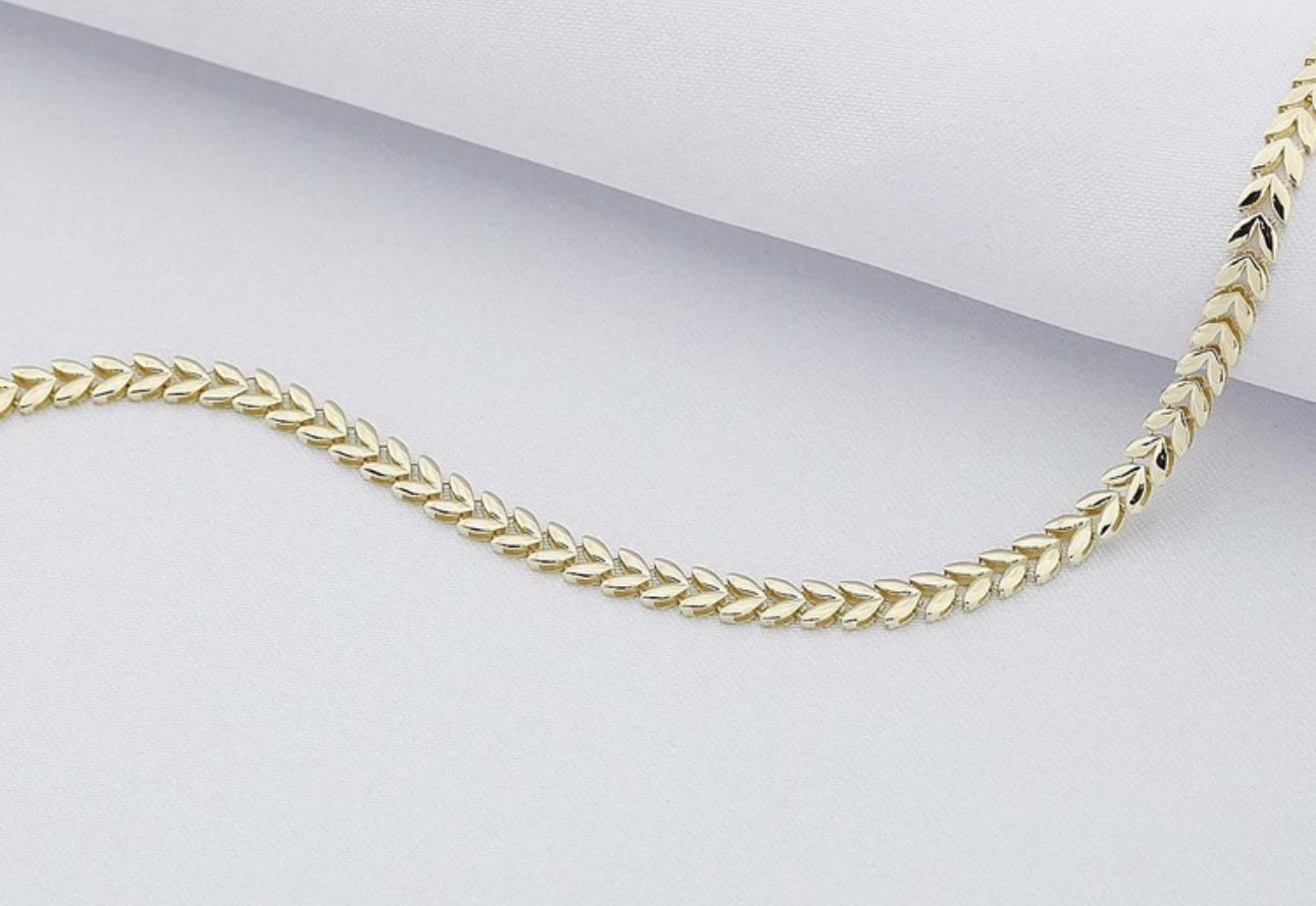 14 Ayar Yaprak Modeli Bileklik 2.93 Gr.