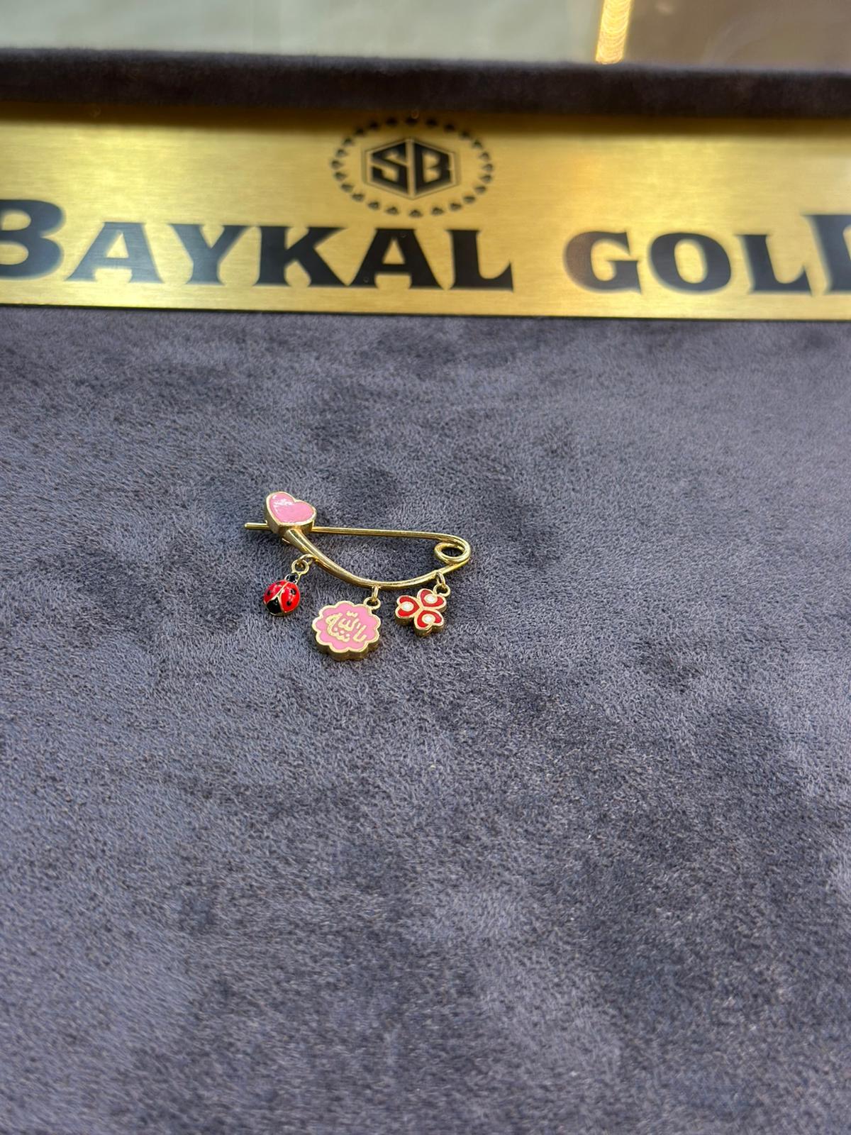 14 Ayar Çocuk Yaka İğnesi 2.26 Gr. (Figürlü)