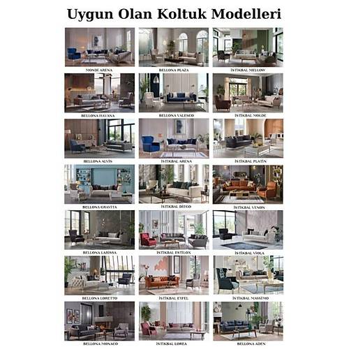 Prestij Serisi -  Gl Kurusu Renk Dz Desenli Jakarl Koltuk rts (10213  V1495)