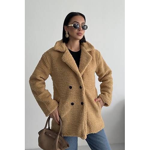 K��l�k Kad�n Teddy Antrasit Mont