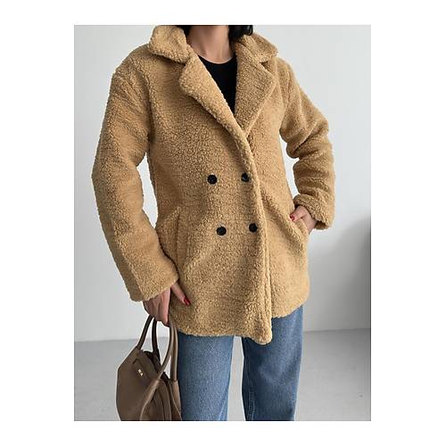 K��l�k Kad�n Teddy Antrasit Mont