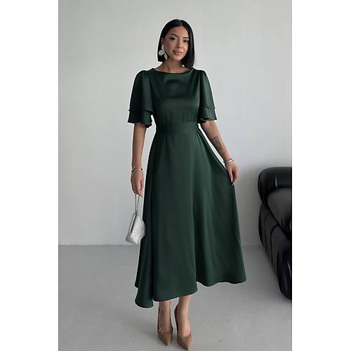 Lisa Kadn Saten Abiye Siyah