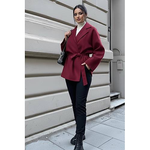 Siyah Ba�lama Detayl� Rahat Kal�p Ka�mir H�rka/Ceket