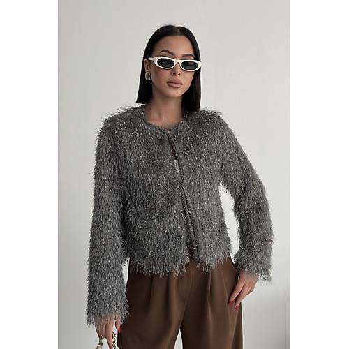 Yakas�z �thal P�sk�ll� Bordo K�rk Mont