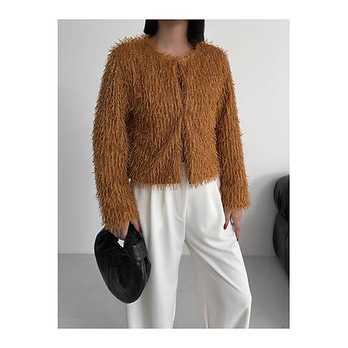 Yakas�z �thal P�sk�ll� Bordo K�rk Mont