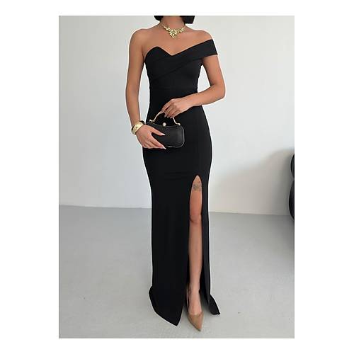K�rm�z� Gece Elbisesi Abiye