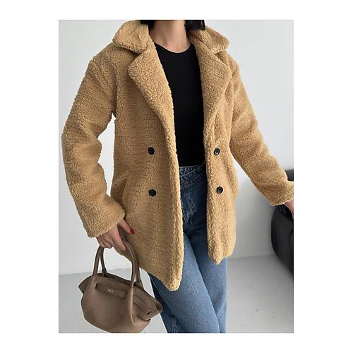 K��l�k Kad�n Teddy Antrasit Mont