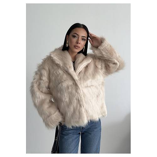 K�sa �thal �n� Kapamal� Yakal� K�rk Ceket Mont