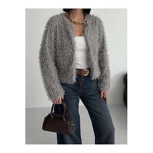 Yakas�z �thal P�sk�ll� Bordo K�rk Mont