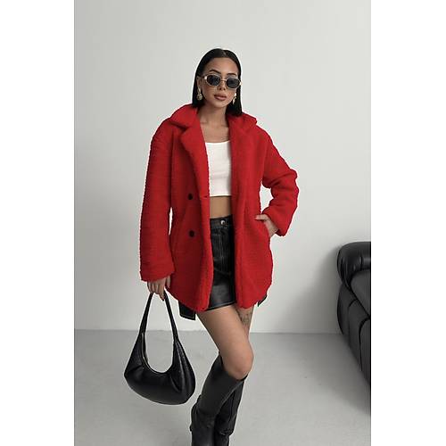 K��l�k Kad�n Teddy Antrasit Mont