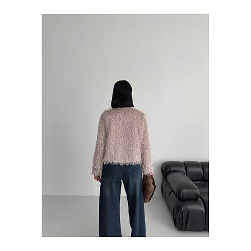 Yakas�z �thal P�sk�ll� Bordo K�rk Mont